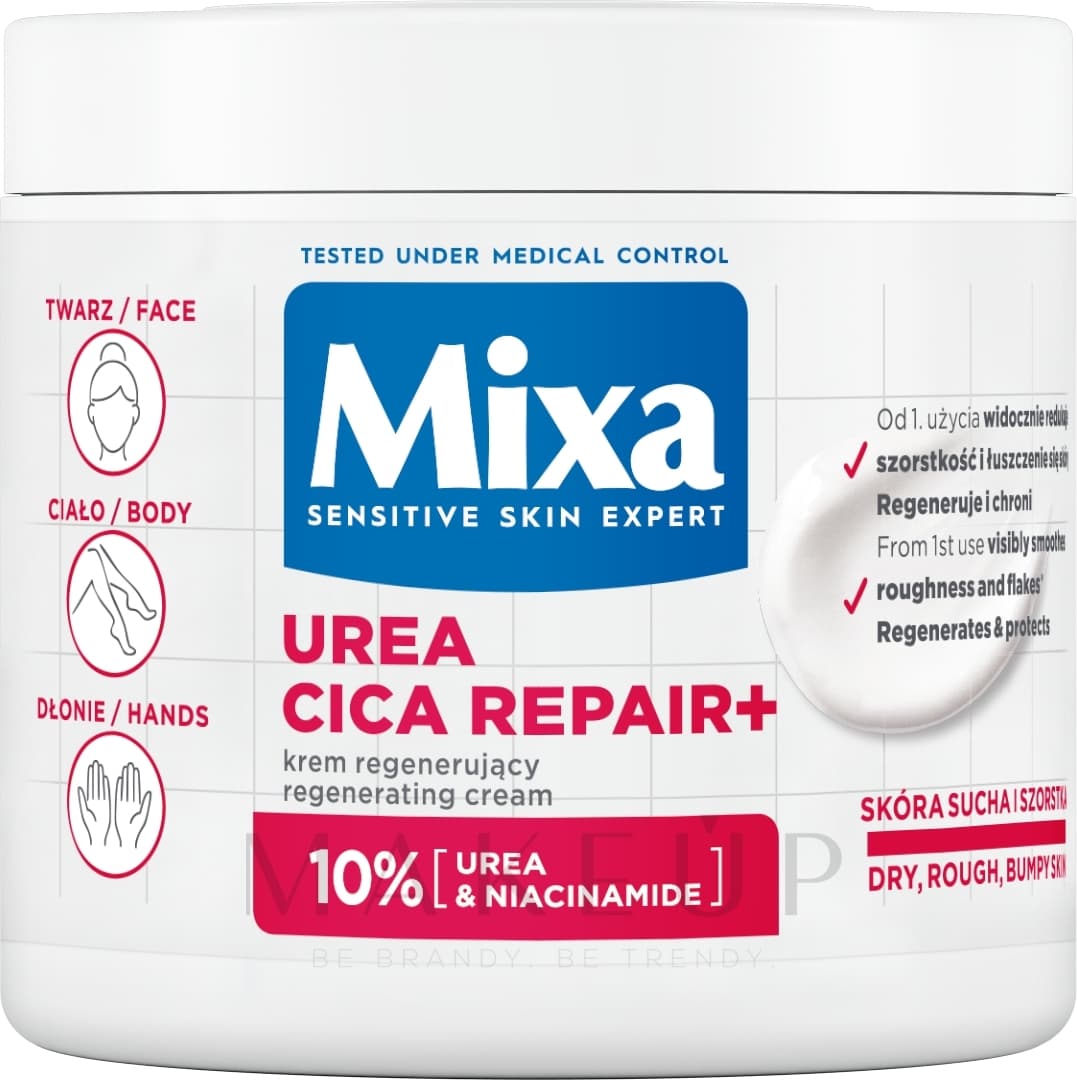 Mixa Urea Cica Repair+ Regenerating Cream