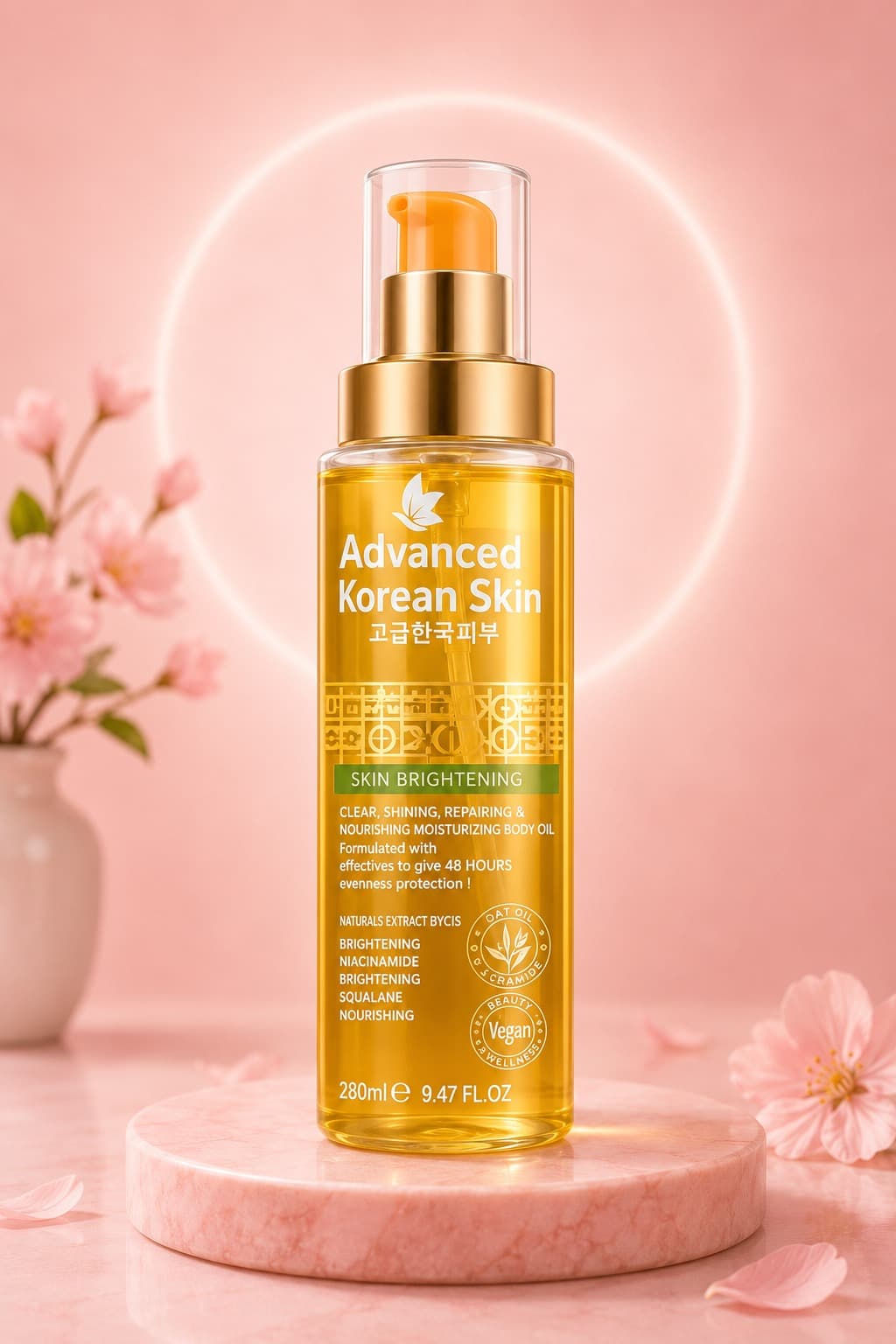 Advanced Korean Skin Skin Brightening Body Oil