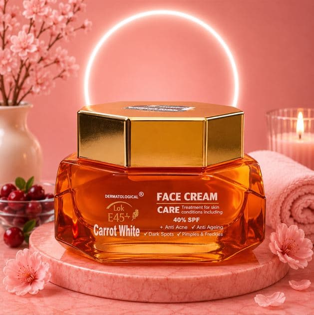 Lok E45+ Carrot White Face Cream SPF 40
