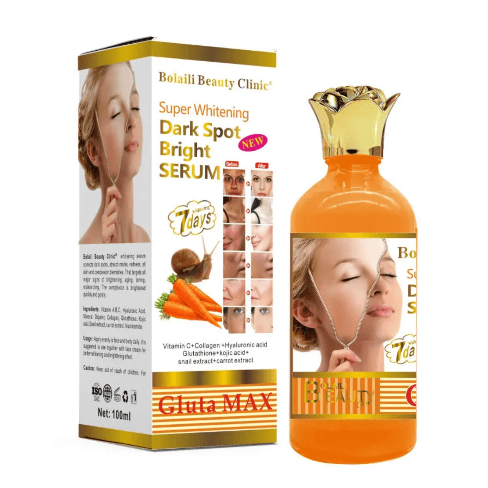 Bolaili Beauty Clinic Super Whitening Dark Spot Bright Serum Gluta MAX