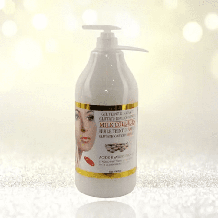 Milk Collagen Gel Teint Diamant Glutathione Strong Whitening Body Wash