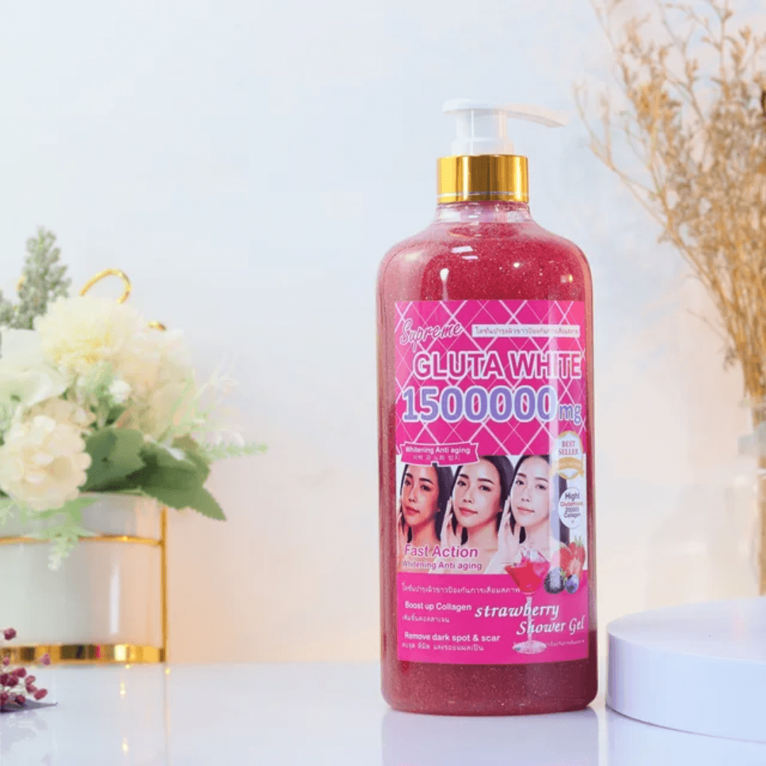 Supreme Gluta White 1500000mg Strawberry Shower Gel